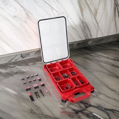 Click here to see Milwaukee 48-32-4082 Milwaukee 100Pc SHOCKWAVE Impact Driver Bit Set with Wear Guard Tip and PACKOUT Case for Impact Drivers and Drill Drivers - 48-32-4082 