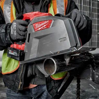 Click here to see Milwaukee 2982-21 Milwaukee M18 FUEL 18 Volt Lithium Ion 8in Brushless Metal Cutting Circular Saw Kit with Blade, Battery, and Charger - 2982-21