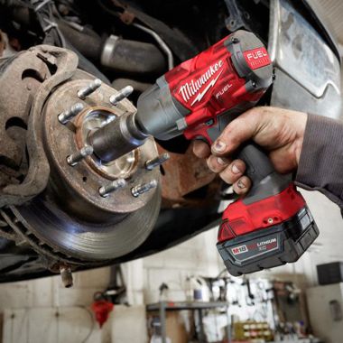 Click here to see Milwaukee 2767-21B Milwaukee M18 FUEL 1/2in Impact Wrench with Friction Ring Kit, 5.0 Ah Lithium Ion Battery, Charger, and Bag - 2767-21B