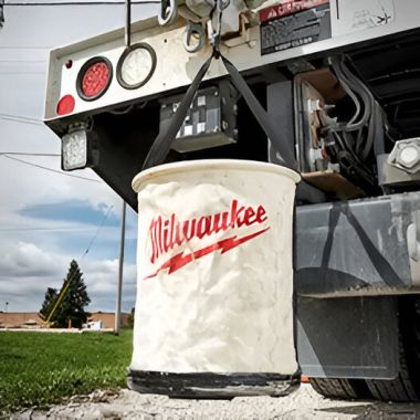 Click here to see Milwaukee 48-22-8271 Milwaukee No. 6 Canvas Utility Bucket with Swiveling Metal Carabiner - 48-22-8271 