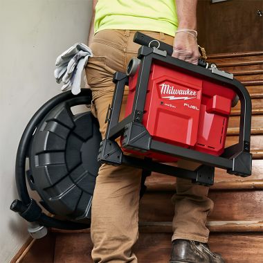 Click here to see Milwaukee 2818A-21 Milwaukee M18 FUEL Cordless Drain Cleaning Sewer Sectional Machine Kit with 7/8