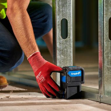 Click here to see Milwaukee ELG3D Empire 125' Green Self-Leveling 3-Point Laser with (4) AA Batteries and Carrying Case, IP54 Rating - ELG3D