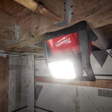 Click here to see Milwaukee 2366-20 Milwaukee M18 ROVER Dual Power Flood Light, TRUEVIEW High Definition Output, 4,000 Lumens - 2366-20