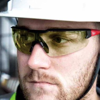 Click here to see Milwaukee 48-73-2102 Milwaukee Yellow Safety Glasses with Fog-Free Lenses and Flexible Nose Bridge - 48-73-2102