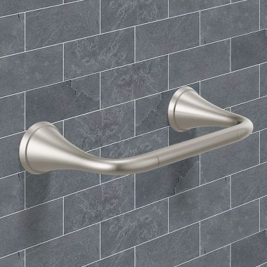 Click here to see Delta 73350-SS Delta Kayra Pivoting Toilet Paper Holder, Stainless - 73350-SS