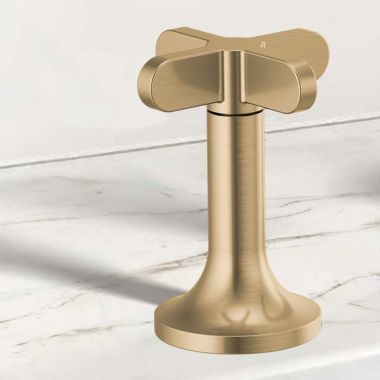 Click here to see  HX5375-GL Brizo Odin High-Cross Handle for Odin Collection Widespread Lavatory Faucets, ADA-Compliant, Brilliance Luxe Gold - HX5375-GL