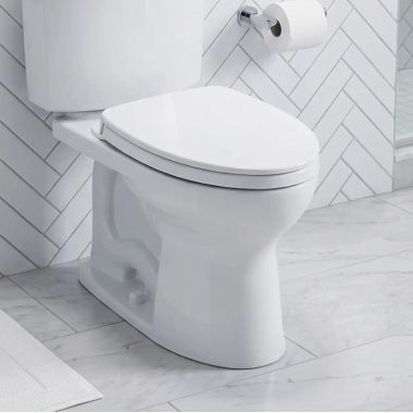 Click here to see TOTO USA INC C454CUFGT40#01 Toto Drake II Universal Height Elongated Toilet Bowl for T40 WASHLET Connection, Less Seat, CeFiONtect, Cotton White - C454CUFGT40#01