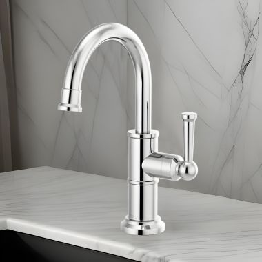 Click here to see Brizo 61325LF-C-PC Brizo Artesso Single-Handle Cold Water Beverage Faucet, DIAMOND Seal, Lever Handle, ADA, 1.5 GPM, Polished Chrome - 61325LF-C-PC