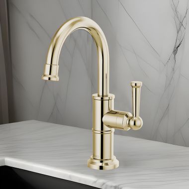 Click here to see Brizo 61325LF-C-PN Brizo Artesso Single-Handle Cold Water Beverage Faucet, DIAMOND Seal, Lever Handle, ADA, 1.5 GPM, Brilliance Polished Nickel - 61325LF-C-PN