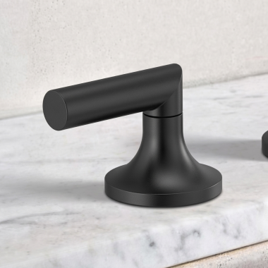 Click here to see  HL5373-BL Brizo Jason Wu Low Lever Handles for Widespread Lavatory Faucet, ADA, Matte Black - HL5373-BL