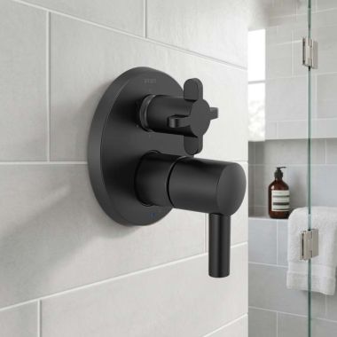 Click here to see  HX75P75-BL Brizo Cross/Lever Handle Kit For Jason Wu Collection Pressure Balance Diverter Trim, ADA, Matte Black - HX75P75-BL