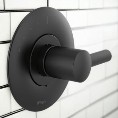 Click here to see Brizo T66T075-BLLHP Brizo Jason Wu Matte Black Sensori Single-Handle Temperature Control Thermostatic Valve Trim, Matte Black - T66T075-BLLHP