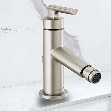 Click here to see Brizo 68106-NK Brizo Kintsu Single-Handle Bidet Faucet with Metal Pop-Up, Lever Handle, Single-Hole, Brilliance Luxe Nickel - 68106-NK