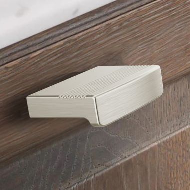 Click here to see Brizo 699207-NK Brizo Kintsu Rectangular Metal Bin Knob, Brilliance Luxe Nickel - 699207-NK