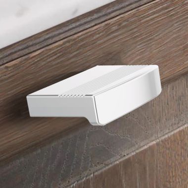 Click here to see Brizo 699207-PC Brizo Kintsu Rectangular Metal Bin Knob, Polished Chrome - 699207-PC