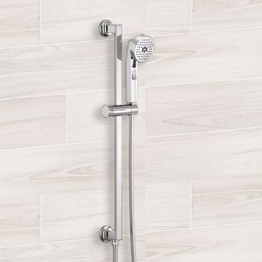 Click here to see Brizo 88706-PC Brizo Kintsu Multi-Function Handshower with Slide Bar, Push-Button, Stretchable Hose, WaterSense, 1.75 GPM, Polished Chrome - 88706-PC