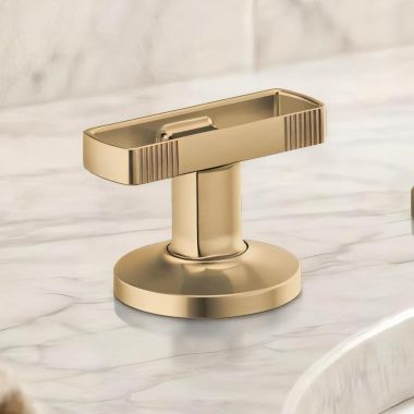 Click here to see  HK5306-GL Brizo Kintsu Widespread Lavatory Knob Handle Kit, Brilliance Luxe Gold - HK5306-GL