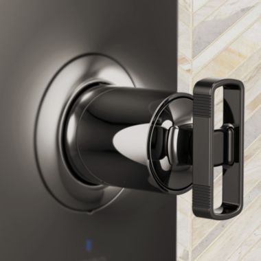 Click here to see Brizo HK60P06-BNX Brizo Kintsu Pressure Balance Valve Trim Knob Handle Kit, Brilliance Black Onyx - HK60P06-BNX