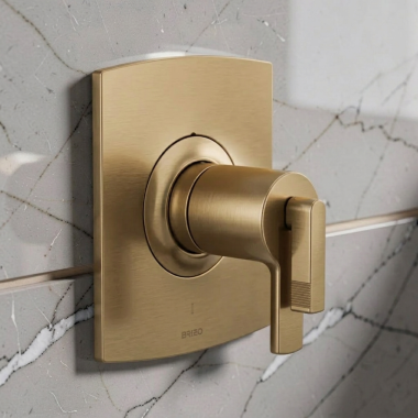 Click here to see  HL6006-GL Brizo Kintsu Lever Handle Kit for Thermostatic Valve Only Trim, ADA, Brilliance Luxe Gold - HL6006-GL
