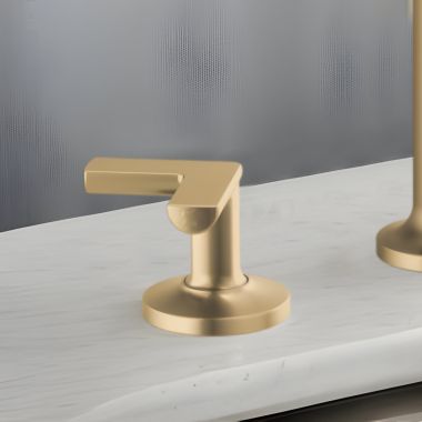 Click here to see Brizo HX5306-GL Brizo Metal Cross Handle Kit for Kintsu Widespread Lavatory Faucet, ADA, Brilliance Luxe Gold - HX5306-GL