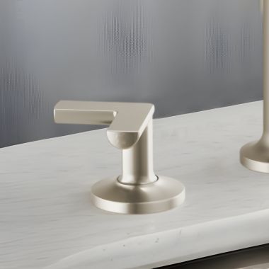 Click here to see Brizo HX5306-NK Brizo Metal Cross Handle Kit for Kintsu Widespread Lavatory Faucet, ADA, Brilliance Luxe Nickel - HX5306-NK