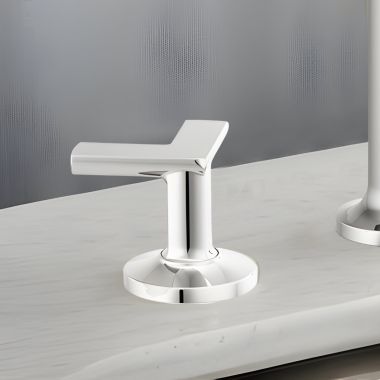 Click here to see Brizo HX5306-PC Brizo Metal Cross Handle Kit for Kintsu Widespread Lavatory Faucet, ADA, Polished Chrome - HX5306-PC