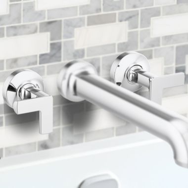 Click here to see Brizo HX70406-PC Brizo Metal Cross Handle Kit for Kintsu Wall Mount Tub Filler, Polished Chrome - HX70406-PC