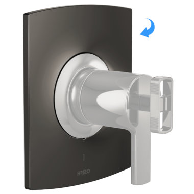 Click here to see Brizo RP101583BNX Brizo Kintsu Escutcheon, Brilliance Black Onyx - RP101583BNX