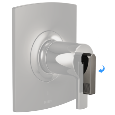 Click here to see Brizo RP101589BNX Brizo Kintsu Temperature Control Lever Handle Assembly, Brilliance Black Onyx - RP101589BNX