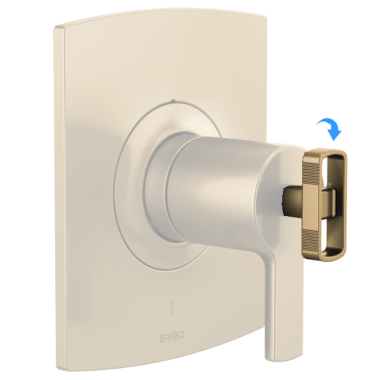 Click here to see Brizo RP101591GL Brizo Kintsu Temperature Control Knob Handle Assembly, Brilliance Luxe Gold - RP101591GL