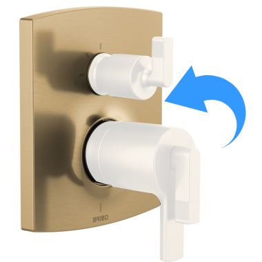 Click here to see Brizo RP101603GL Brizo Kintsu 6 Function Escutcheon Assembly and Valve Seal, Brilliance Luxe Gold - RP101603GL