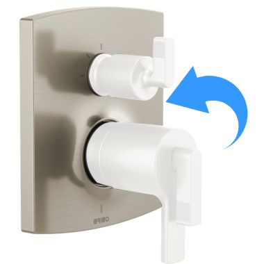 Click here to see Brizo RP101602NK Brizo Kintsu 3 Function Escutcheon Assembly and Valve Seal, Brilliance Luxe Nickel - RP101602NK