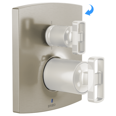 Click here to see Brizo RP101609NK Brizo Kintsu 6 Function Escutcheon Assembly and Valve Seal, Brilliance Luxe Nickel - RP101609NK