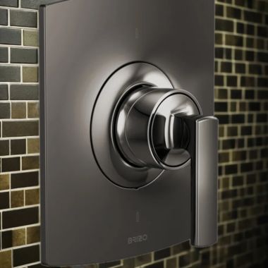 Click here to see Brizo T66T006-BNXLHP Brizo Kintsu Sensori Single-Handle Thermostatic Valve Trim, Brilliance Black Onyx - T66T006-BNXLHP