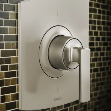 Click here to see Brizo T66T006-NKLHP Brizo Kintsu Sensori Single-Handle Thermostatic Valve Trim, Brilliance Luxe Nickel - T66T006-NKLHP