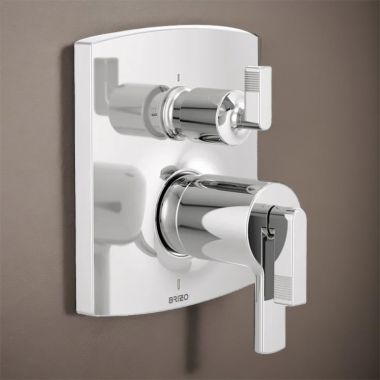 Click here to see Brizo T75506-PCLHP Brizo Kintsu and Allaria TempAssure Thermostatic Valve Trim with Integrated Three Function Diverter, Polished Chrome - T75506-PCLHP
