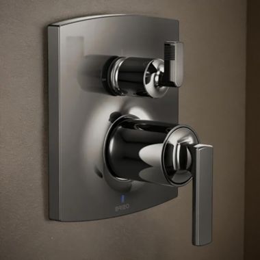 Click here to see Brizo T75P506-BNXLHP Brizo Kintsu and Allaria Brilliance Black Onyx Pressure Balance Valve Trim with Integrated Three Function Diverter - T75P506-BNXLHP