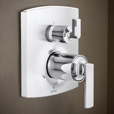 Click here to see Brizo T75P506-PCLHP Brizo Kintsu and Allaria Pressure Balance Valve Trim with Integrated Three Function Diverter, Polished Chrome - T75P506-PCLHP