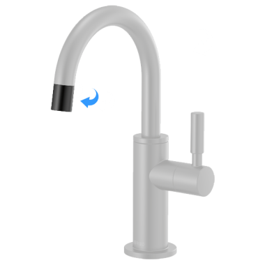 Click here to see Brizo RP101126BL Brizo Litze Spout Tip for Instant Hot Faucet, Matte Black - RP101126BL