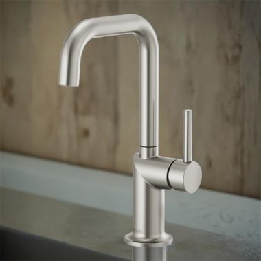 Click here to see Brizo 61065LF-SSLHP Brizo Odin Single-Handle Bar Faucet with Square Spout, Solid Brass Construction, 1.8 GPM, Brilliance Stainless - 61065LF-SSLHP