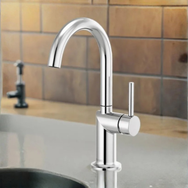 Click here to see Brizo 61075LF-PCLHP Brizo Odin Single Handle Bar Faucet With 360 Rotating Spout, ADA, 1.8 GPM, Polished Chrome - 61075LF-PCLHP