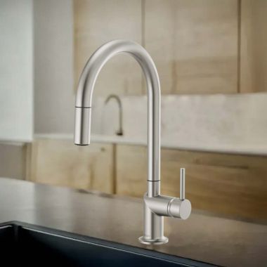 Click here to see  63075LF-SSLHP Brizo Odin Pull-Down Kitchen Faucet With Swivel Spout, DIAMOND Seal, Two-Function, 1.8 GPM, Brilliance Stainless - 63075LF-SSLHP