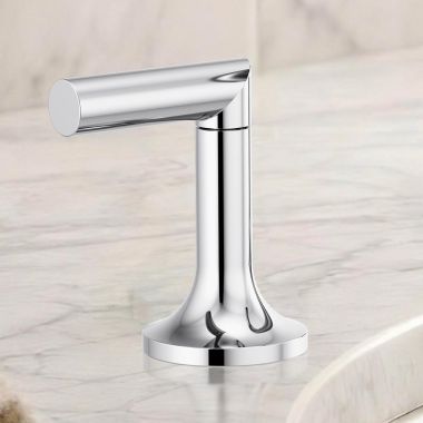 Click here to see  HL5375-PC Brizo Odin High Lever Handles for Widespread Lavatory Faucet, ADA, Polished Chrome - HL5375-PC