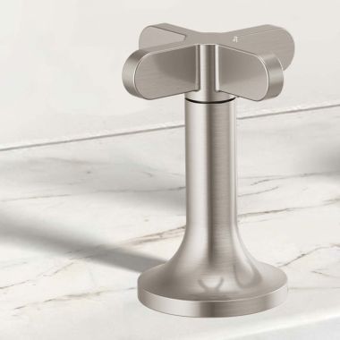 Click here to see  HX5375-BN Brizo High-Cross Handle for Odin Collection Widespread Lavatory Faucets, ADA, Brilliance Brushed Nickel - HX5375-BN