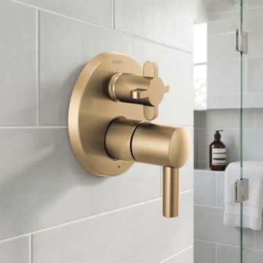 Click here to see  HX75P75-GL Brizo Cross/Lever Handle Kit For Odin Collection Pressure Balance Diverter Trim, ADA, Brilliance Luxe Gold - HX75P75-GL
