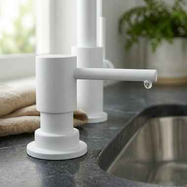 Click here to see Brizo RP79275MW Brizo Solna Soap/Lotion Dispenser, Matte White - RP79275MW