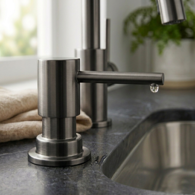 Click here to see  RP79275SL Brizo Solna Soap/Lotion Dispenser, Brilliance Luxe Steel - RP79275SL