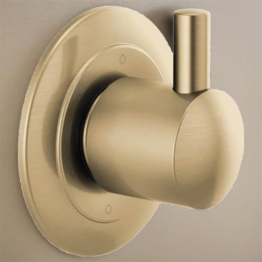 Click here to see Brizo T60975-GLLHP Brizo Odin 6-Function Diverter Trim, 3 Individual and 3 Shared Position, Brilliance Luxe Gold - T60975-GLLHP