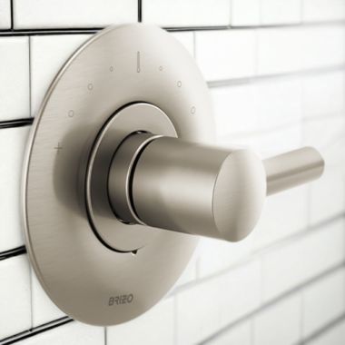 Click here to see Brizo T66T075-BNLHP Brizo Odin Sensori Single-Handle Temperature Control Thermostatic Valve Trim, Brilliance Brushed Nickel - T66T075-BNLHP