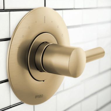 Click here to see Brizo T66T075-GLLHP Brizo Odin Brilliance Luxe Gold Sensori Single-Handle Temperature Control Thermostatic Valve Trim - T66T075-GLLHP